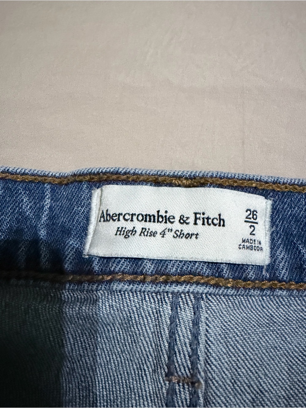 Abercrombie & Fitch Denim High Rise Shorts 4” GUC
